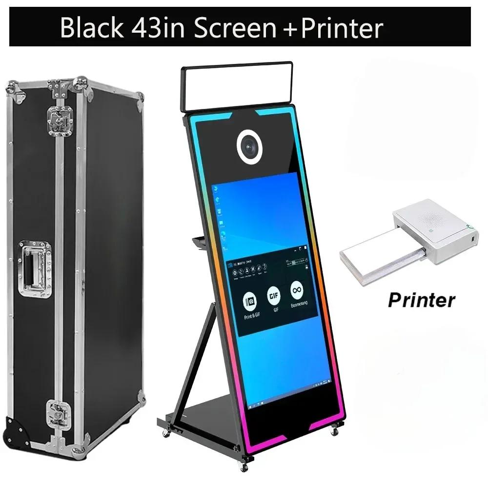 Dotykový fotokoutek Přenosný 40 65 Palcový Zrcadlový Magický Fotokoutek Stroj Pro Svatbu Večírek Aktivita