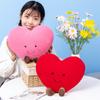 Rotes Liebesherz Plüschtier Stofftier Fliegenflügel Plüschspielzeug Plüsch Rosa Herz Büro Deko Kissen für Mädchen Nickerchen Schlafkissen für Sie Geschenk