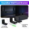 Universal Soundbar Wall Holder Bracket Anti Drop 20kg Load Adjustable 85-135mm Depth Drywall Mount for Samsung/Vizio/LG/Bose