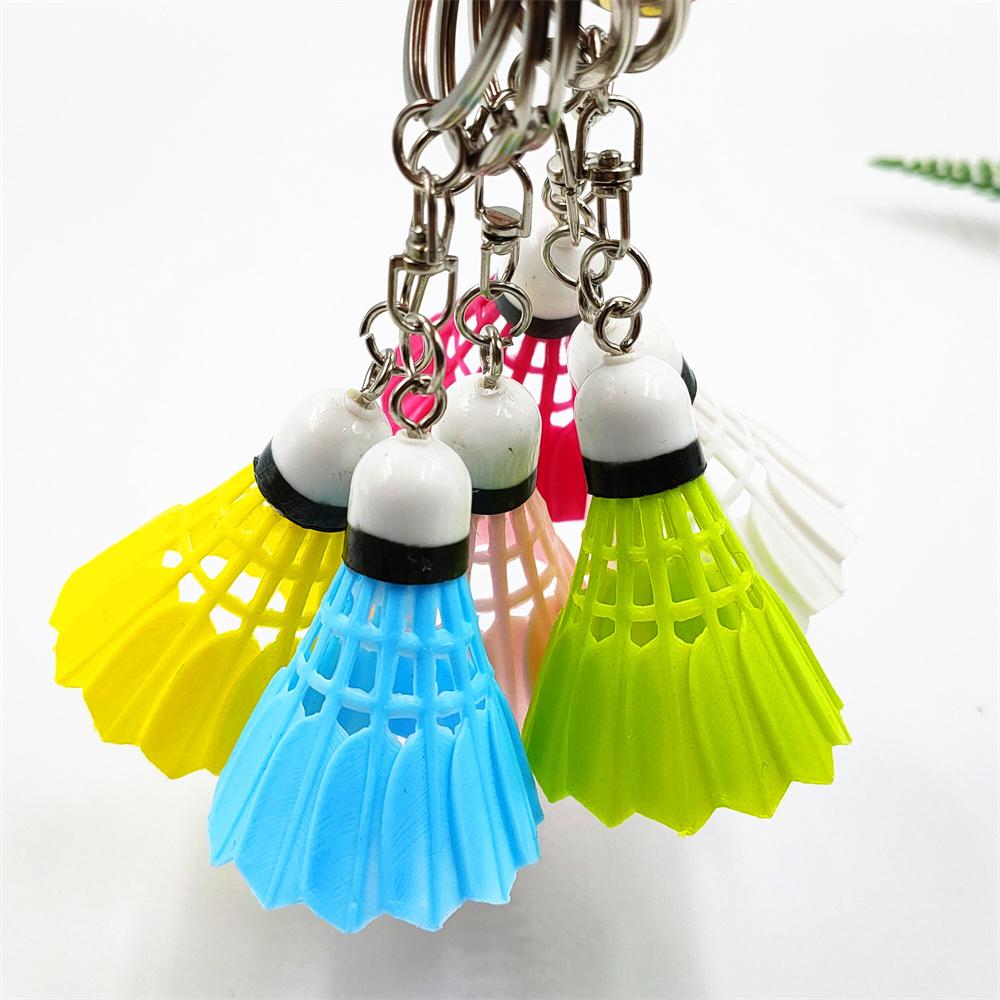 Yaratıcı Badminton Anahtarlık Mini Spor Badminton Anahtarlık Kolye Erkekler İçin Okul Çantası Süsü Yaratıcı Spor Hediyesi