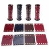 22mm Universal Motorcycle PU Leather Hand Grip Covers Handle Protectors for Harley Honda Ducati Kawasaki Suzuki Yamaha