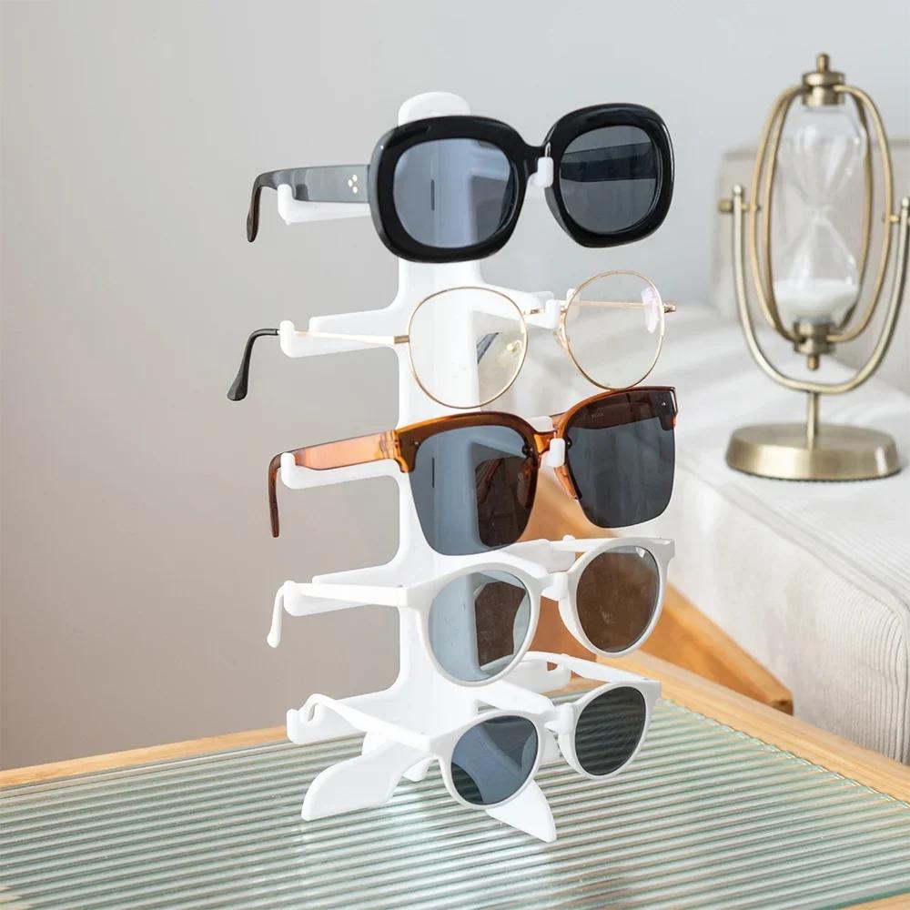 Colored Transparent Plastic Spectacle Frames Sunglasses Display Stands Sunglasses Display Stands Counter Display Stands