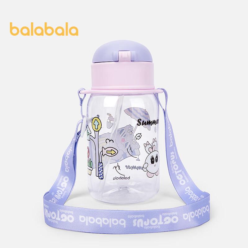 Balabala Kids Cartoon Straw Cold Water Bottle