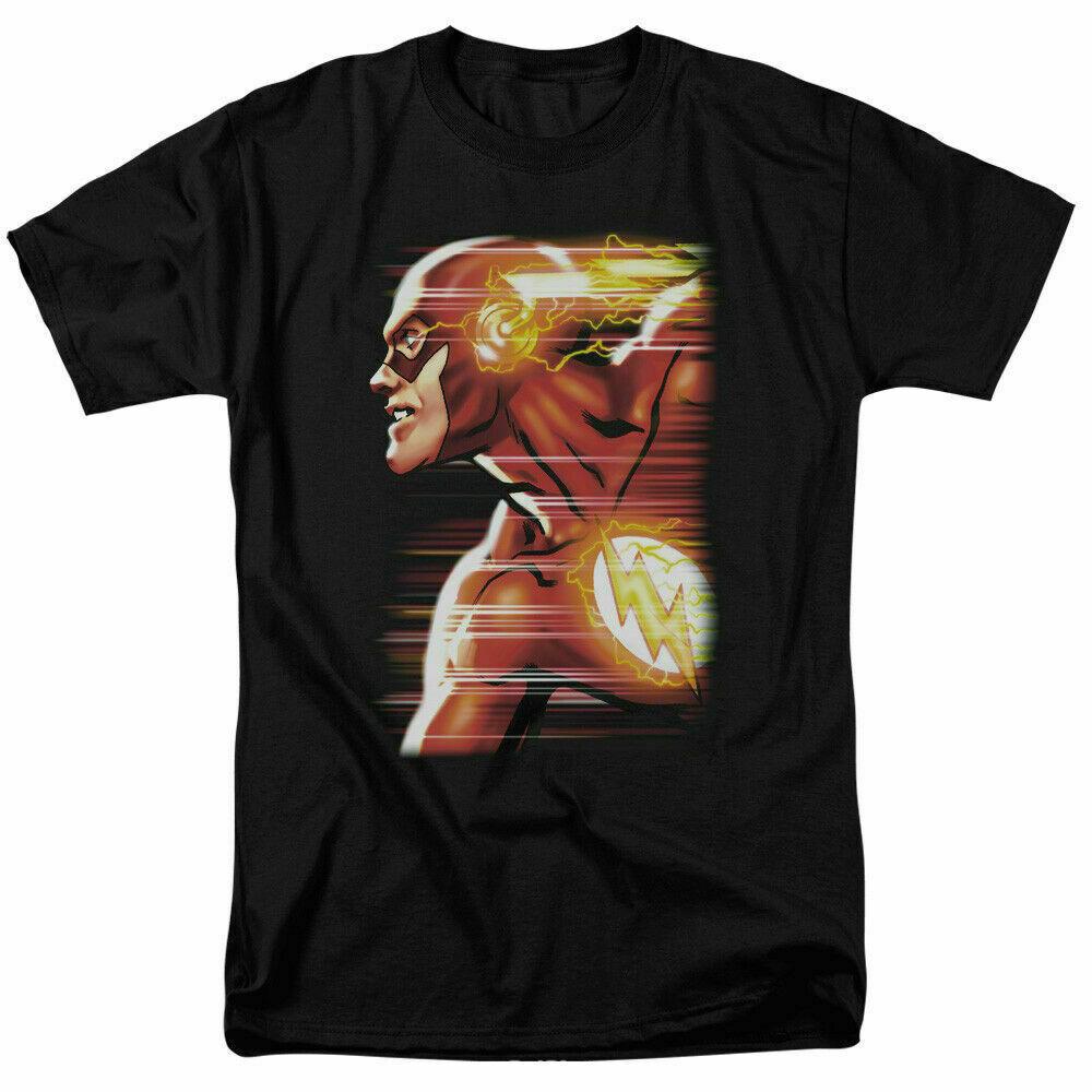 The Flash Speed Head T-shirt Licensed Comic Book Tee Black XXXL