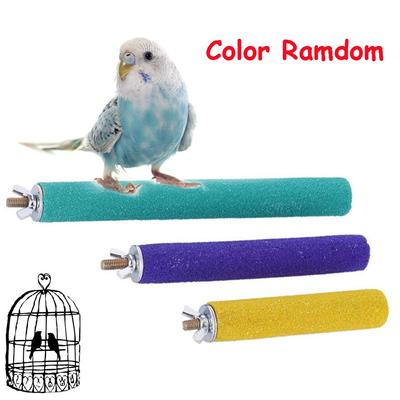 Random Pet Supplies Chew Toy Clean Paw Bird Cage Paw Grinding Parrot Perches Stand Station Platform