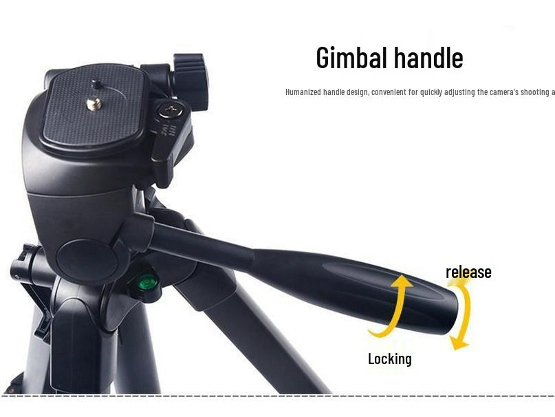 Aluminum Alloy DSLR Camera & Phone Tripod for Selfies, Videos, Photography, and Live Streaming.