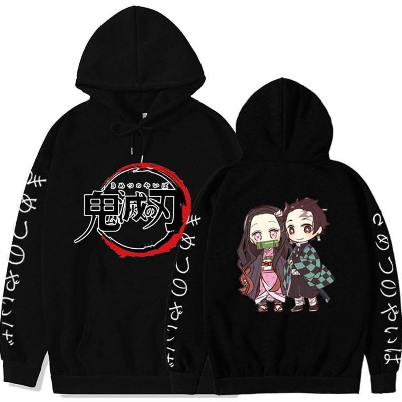 Rengoku Kyoujurou Hoodie Sweatshirt Cosplay Costume Sweater Pullover Hooded Men Anime Black Pullover