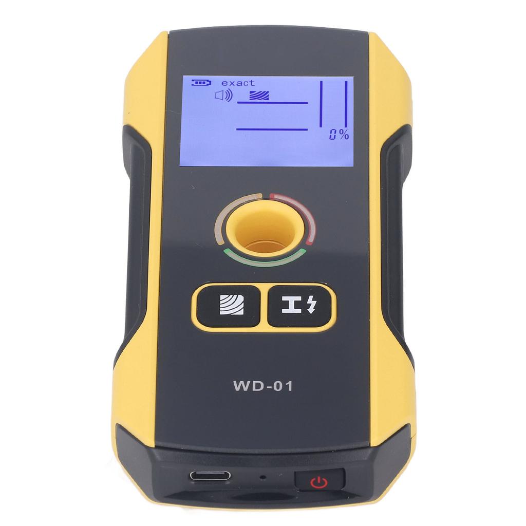 Stud Finder Wall Scanner 6 in 1 Wood Metal Detector LCD Display Rechargeable Audio Alarm