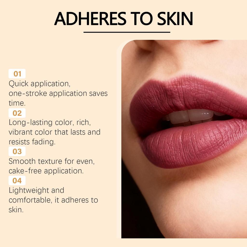 Cherry Red Matte Lip Liner: Smooth, Multi-functional, Portable Pencil for Natural, Easy-to-Apply Color
