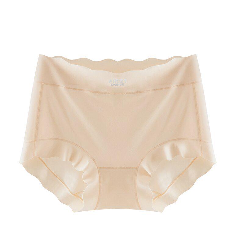 Women's Seamless Ultra-Thin Silk Crotch Panties, Plus Size, High Elasticity, One Size, Sheer Ice Silk.