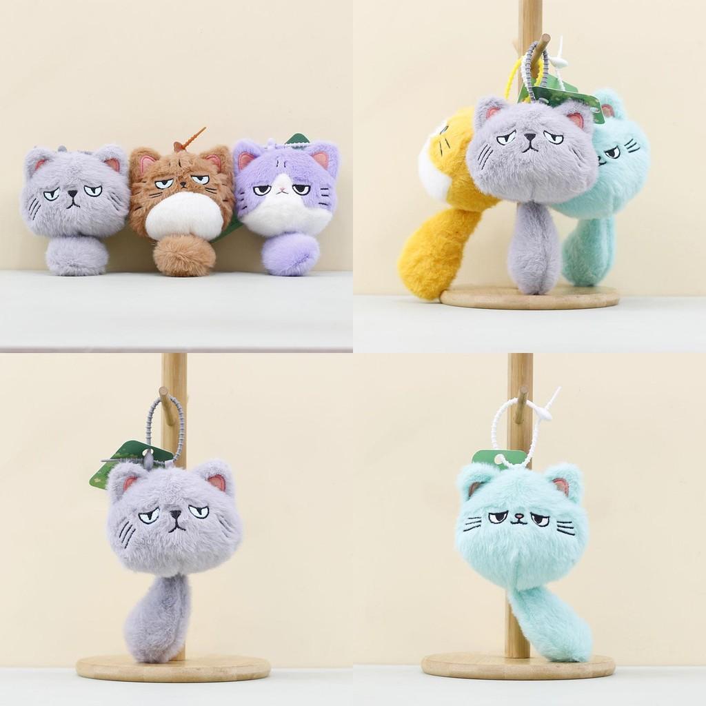 Cat Plushie Mini Keychain With Pp Cotton Stuffing For Bag Keychains Accessories
