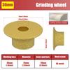 3in Dia Vacuum Brazed Diamond Grinding Wheel 20mm Bore Dia Demi-Bullnose Marble Stone Edge Profile Grinding Disc 46 Grit