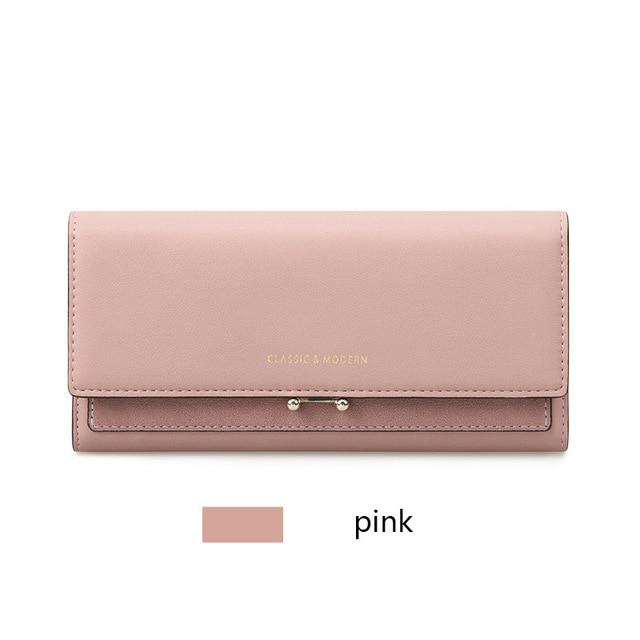 Frauen Lange Brieftasche Luxus Kupplung Große Kapazität Weibliche Geldbörse Dame Telefon tasche Karte Halter Carteras