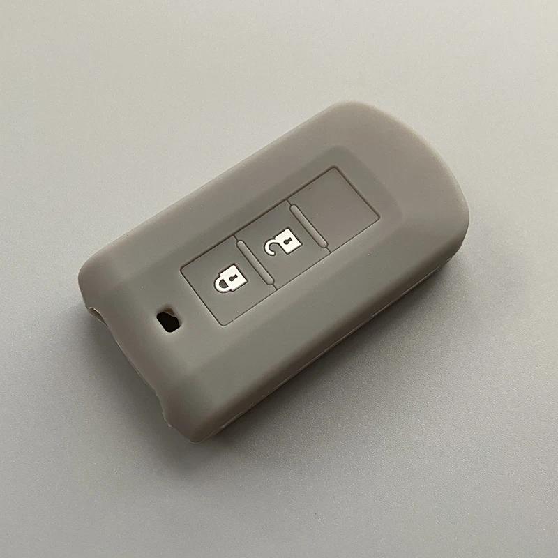 Silicone Car Key Cover Case Shell protector For Mitsubishi L200 ASX Outlander Eclipse Cross Pajero Sport Lanacer 2button key