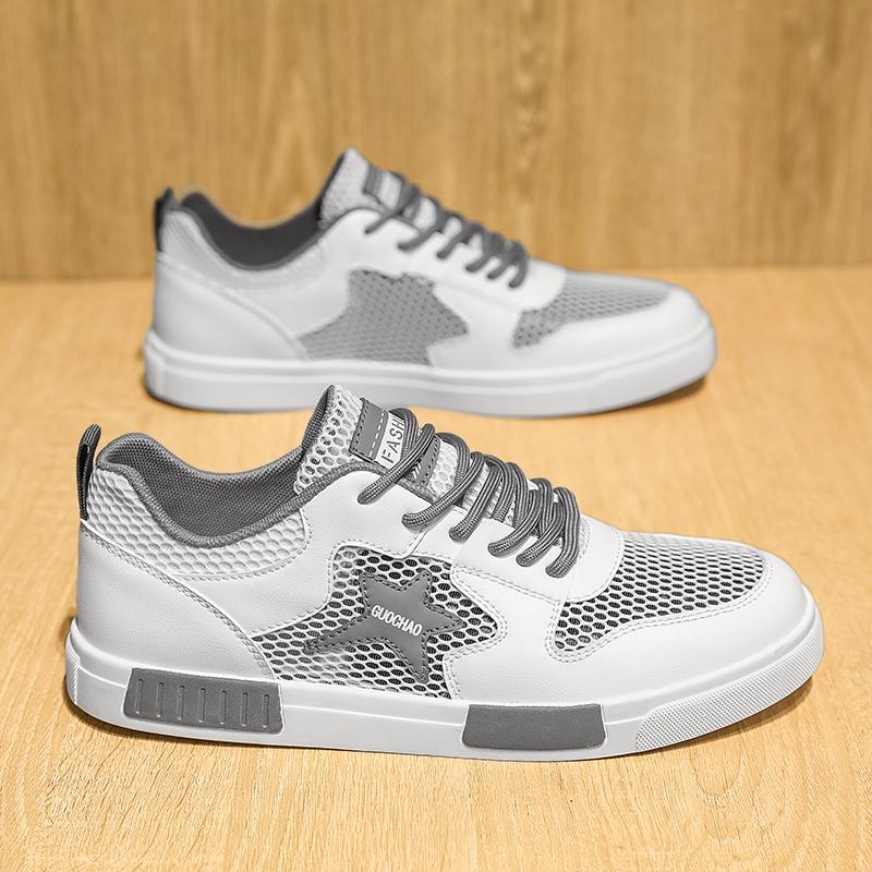 YRZL Mens Sneakers Outdoor Mesh Breathable Soft  Non Slip Walking Shoes Men Comfortable Casual Sport Shoes for Men