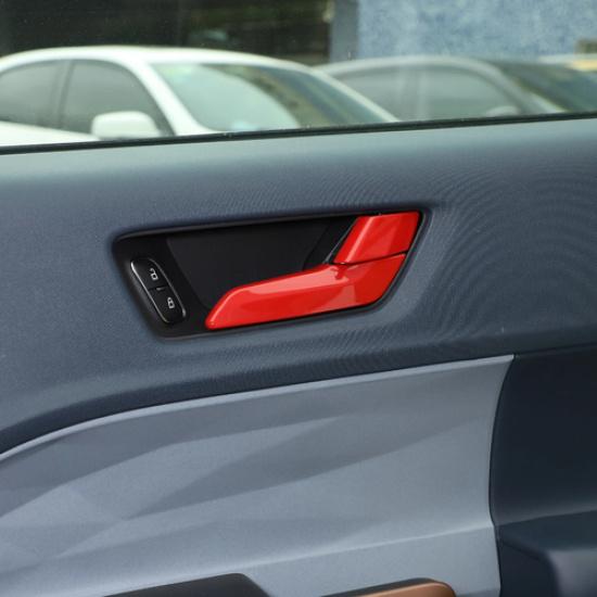 For Ford Maverick -2025 ABS Red Interior Door Handle Cover Trim Decor Bezels