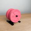 Weight Plate Coaster Set with Rack, Creative Barbell Plate Design Coasters, 45LBS Logo Drink Coasters, Personalized Gift for Gym Lovers Fitness Fans
