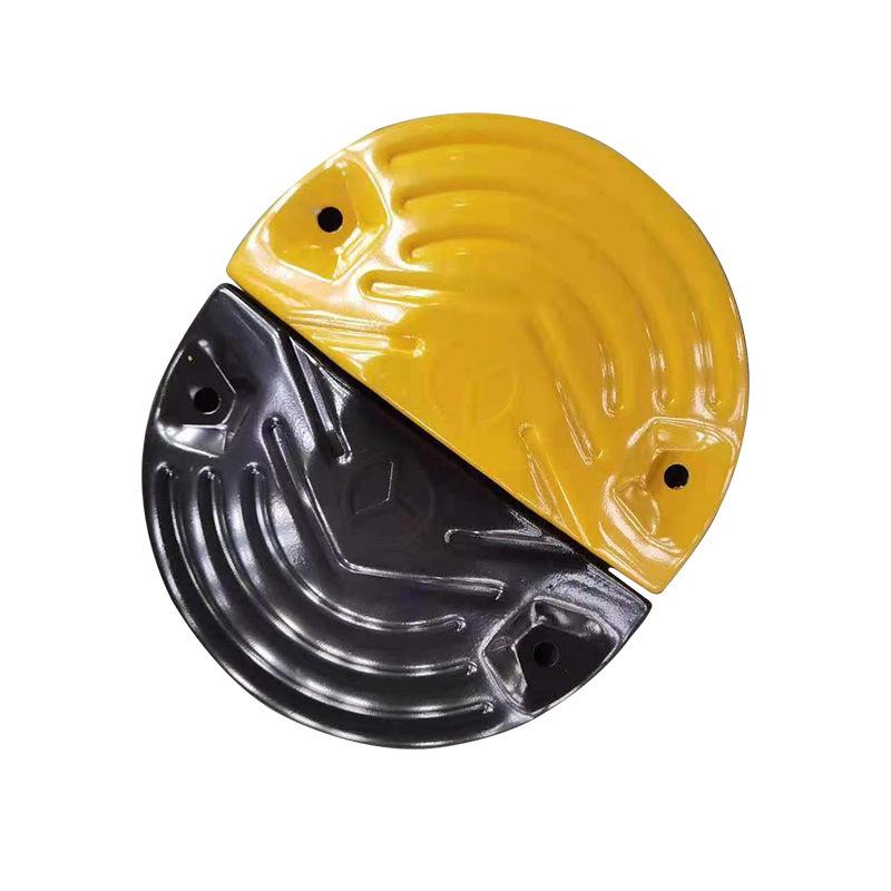 Herringbone Anti-Slip Rubber Speed Bump for Gas Stations and Residential Areas Round Head