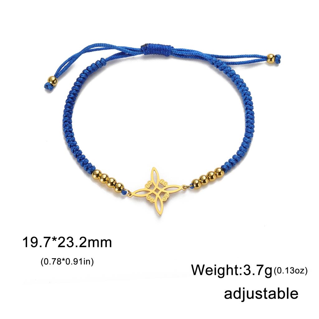  Wicca Witch Knot Bracelet Stainless Steel God Name Tetragrammaton Pentagram Bracelet Solomon Amulet Jewelry Wholesale