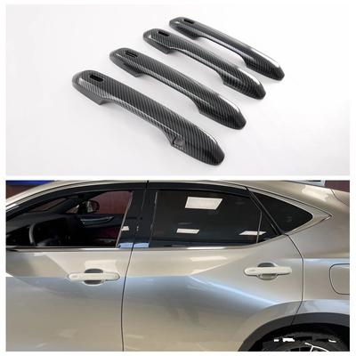 Carbon Fiber Abs Car Door Handle Bar Cover Trim Sticker Accessories Fit for Lexus NX