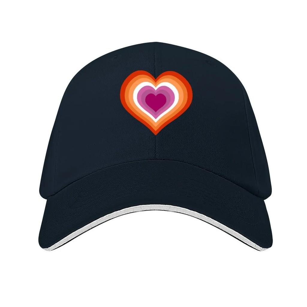 Lesbian Heart Sticker Baseball Cap fishing caps man tactical cap funny hat Ball Cap Trucker Hats For Men Womens
