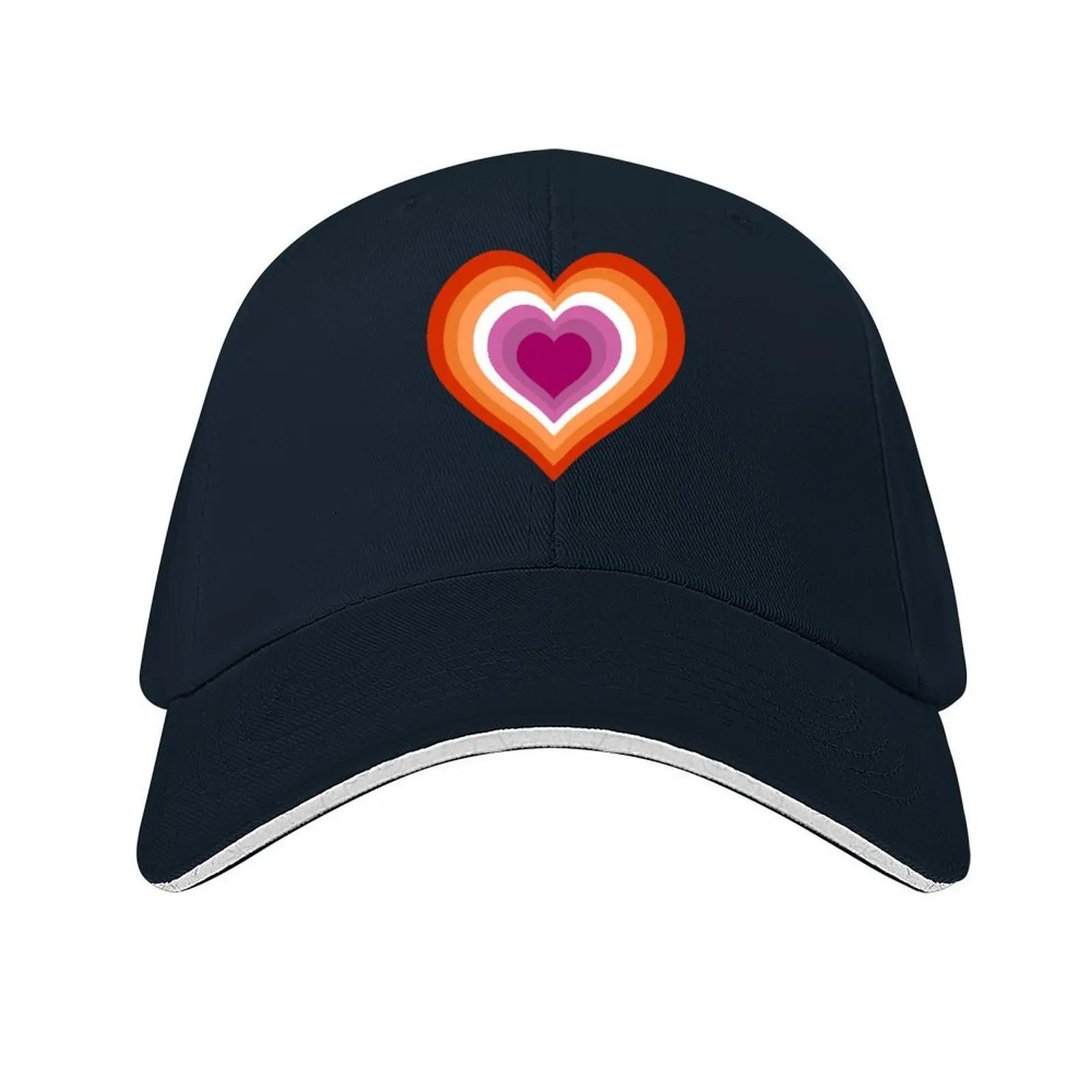 

Lesbian Heart Sticker Baseball Cap fishing caps man tactical cap funny hat Ball Cap Trucker Hats For Men Womens