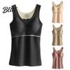 Stable Vest Women Winter Fall Chest Pads Thermal Thick Soft Seamless Breast Support Sleeveless Pullover Solid Color Bottoming Top Underwear