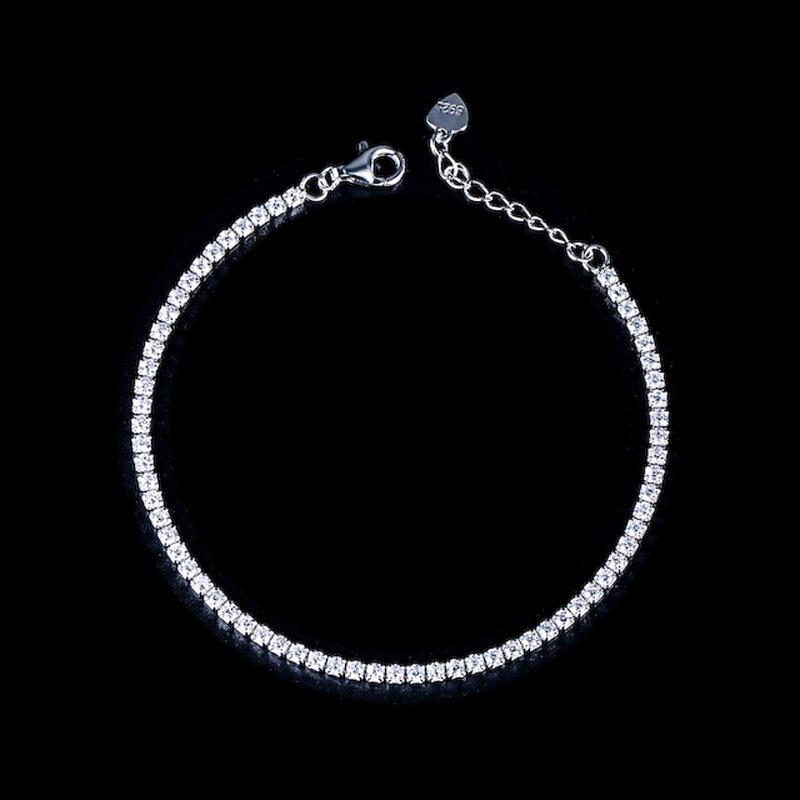 Women Jewelry Fashion Charming 925 Sterling Silver Tennis Bracelet for Girl Lady Women