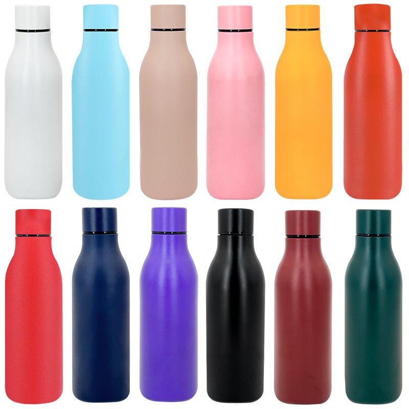 18oz Insulated cup 304 stainless steel small mouth bottle outdoor sports water cup hydro flask water bottle