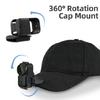 Shockproof ABS Camera Hat Clip Mount Adjustable Angle Adjustment For OsmoNano Camera Hat Clip Quick Release Buckle