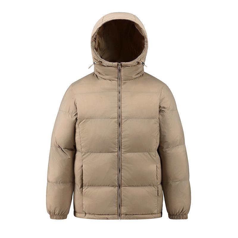 2025 Unisex Winter Thick Hooded Down Jacket, Warm Short Casual Puffer Outerwear for Couples
