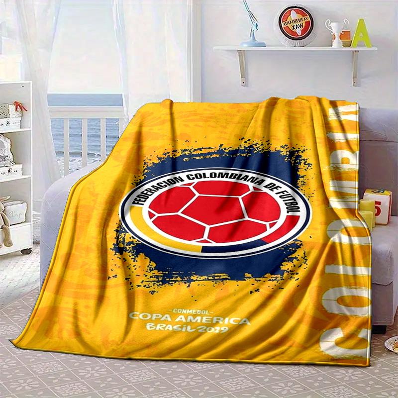 Colombian national football team Portable Blanket/Soft Blanket Bedding Blanket Suitable for Travel Camping Living Rooms Offices Sofas Fan Gifts