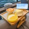 Portable Wooden Tray Table for Sofas: Ideal for Dining, Aromatherapy, and Storage
