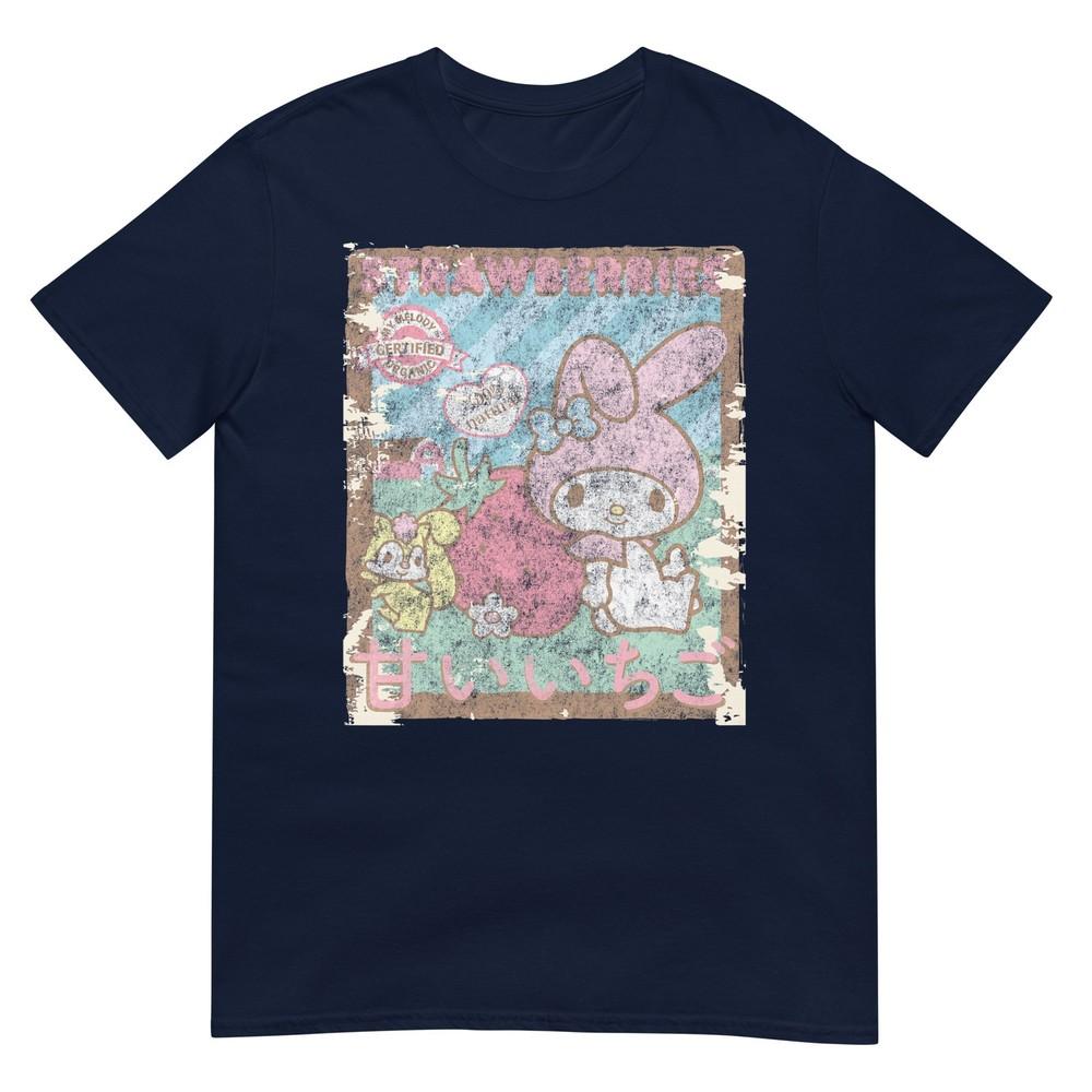 My Melody Strawberry Picking Strawberries Farm Short Sleeve TShirt S