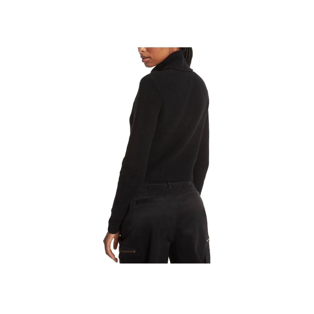 Michael Kors Solid Color Turtleneck Pullover Sweater Women sweater Black MF260HD6V1-001