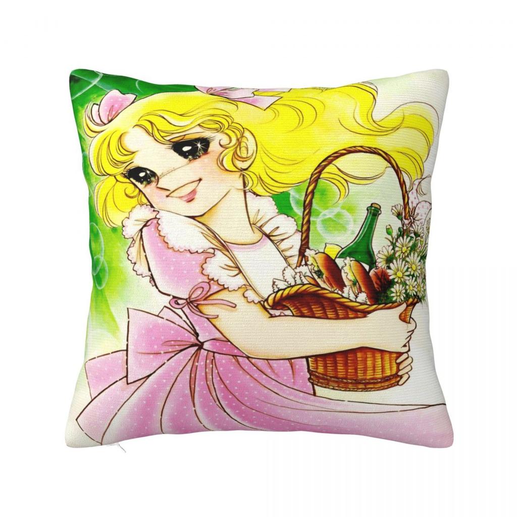 Candy Candy Manga Pillow Cover Soft Pillow Case Cushion Cover Cute Funny Graphic Pillowcases For Sofa Home Decoration