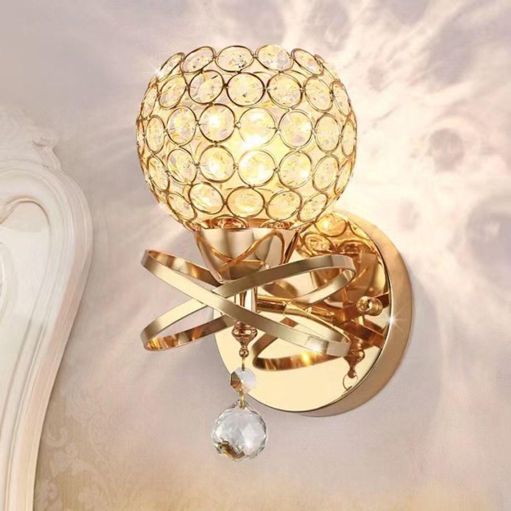 Modern Wall Lamp Luxury Indoor Light Crystal Sconce Lighting  Stairs Corridor Bathroom