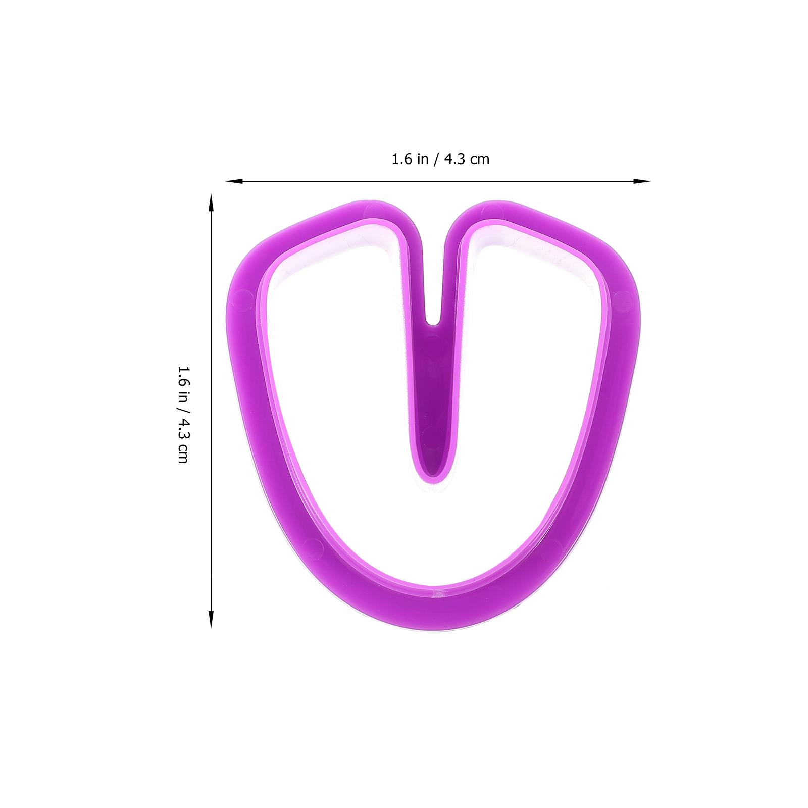 18 шт. Мягкие полимерные глиняные каттеры для набора для изготовления ювелирных изделий для серег, инструменты для поделок своими руками, глиняные формы, керамические формочки для печенья, принадлежности фиолетовый