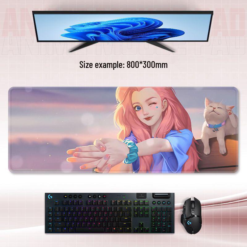 Extra Large Washable Mouse Pad: Stain-Resistant, Sweat-Proof Desk Mat for Dorm, Office, and Esports