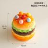 Creative Hamburger Toothpick Box Home Luxury High-end Toothpick Holders, Cute Cotton Swab Can, Dental Floss Storage Box