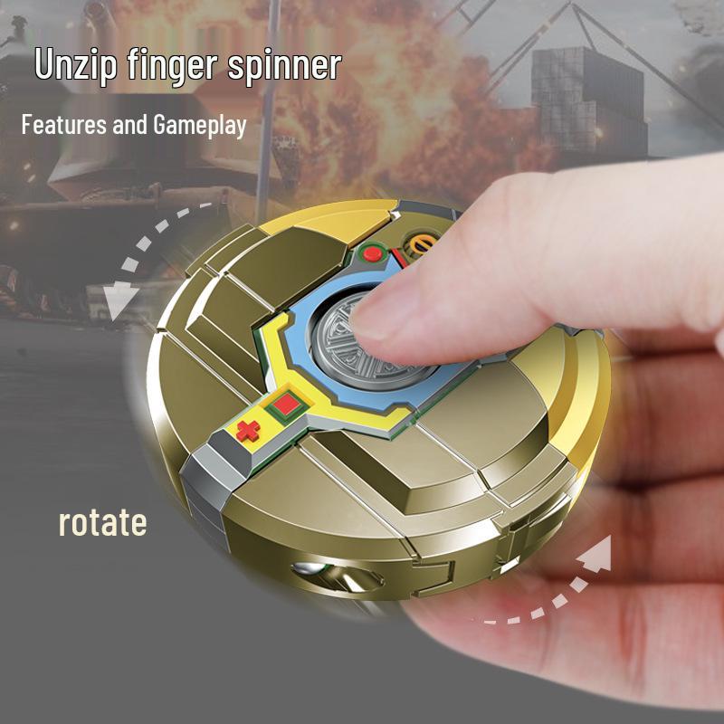Douyin Hot Creative Decompression Fingertip Spinner: Drop-Resistant Mechanical Robot Toy for Kids