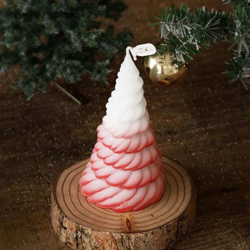 1pcs Christmas Tree Candle Silicone Mold Aromatherapy Candle Epoxy Resin Mold DIY Crafts Gift Home Desktop Decoration