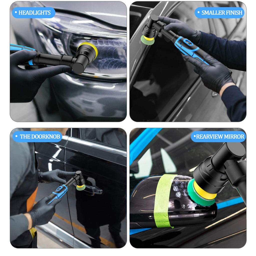 Lithium Battery Spot Polishing Machine Car Polishing Waxing Glaze Sealing Machine Spot Polishing Electric Grinder Portable Handheld 1 Inch 2 Inch