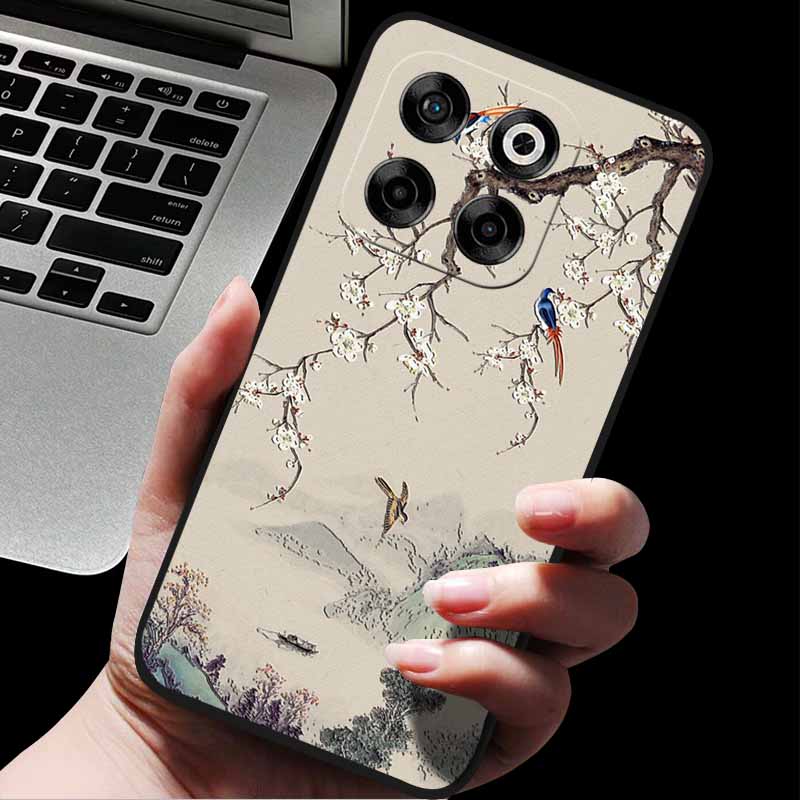 For ZTE Blade V70/Axon 70 3D Relief Flower Emboss Soft Silicone Back Cover For ZTE Nubia V70 Relief Emboss Case ZTE Blade V70 70