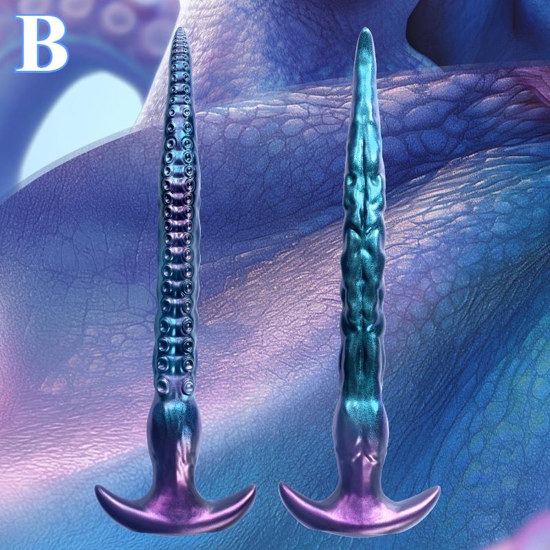 18+ Anal Plug Octopus Tentacle Butt Plug Anal Dildos Liquid Silicone Soft Butt Plug Long Adult Masturbation Sex Toys for Women