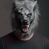 Realistic Werewolf Mask Latex Masquerade Headpiece Party Props Beast Cosplay Gear  Pranksters