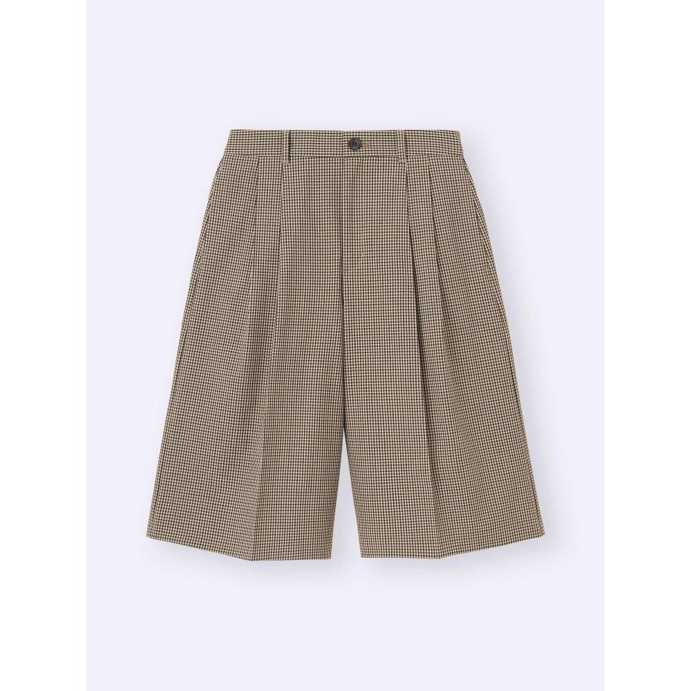 Gu Bermudové šortky s kostkovaným vzorem