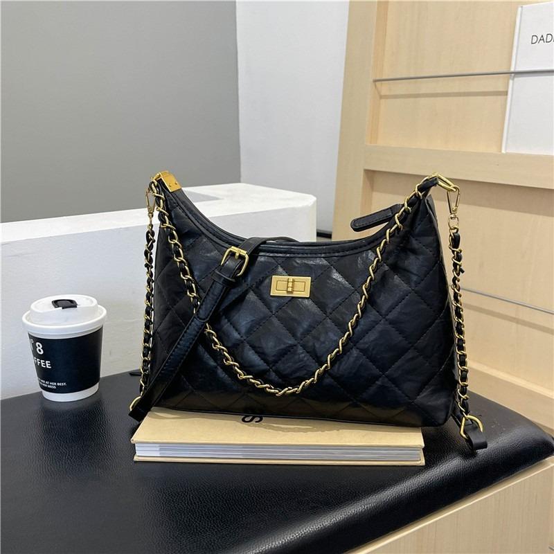 

Ромбовидная сумка-цепочка женская новая сумка-пельмень универсальная повседневная ретро сумка-мессенджер Small кофейный