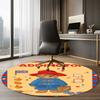 Paddington Bear Printed Round Rug Carpet Chair Rug Area Rug Entryway Doormats,for Office Chair Living Room Bedroom Kitchen Room.