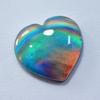 CERTIFIED 15.35 Ct Natural Boulder Opal Heart Cut Ring Size Loose Gemstone